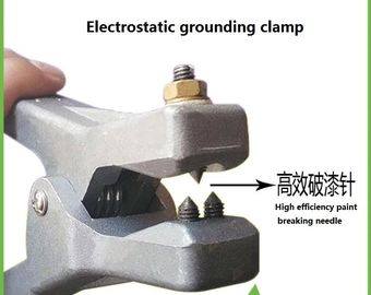 Grey Electrostatic grounding clamp High efficiency paint breaking needle Maximum stretch distance:26MM supplier